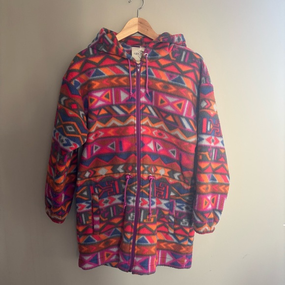 Sequence | Vintage 90s Fleece Jacket Size 10 - Picture 2 of 9